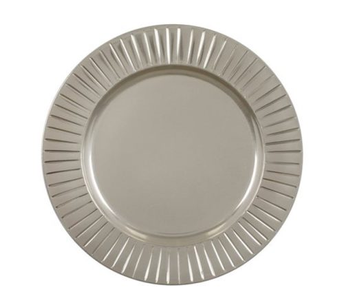 Etoile metallic charger plate