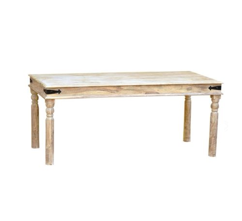 Chateau wooden dinner table, antique natural colour