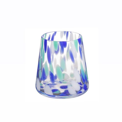 Abyss glass tumbler, blue