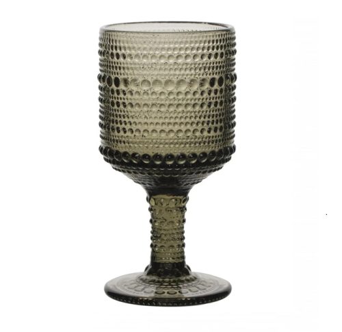 Scarlett sage green wine glass