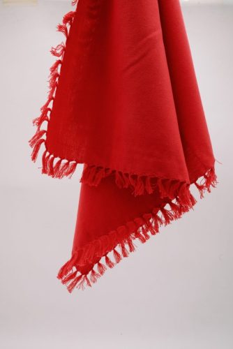 Bourgeois-r, 100% cotton, amber yellow colour, with fringes, dinner napkin