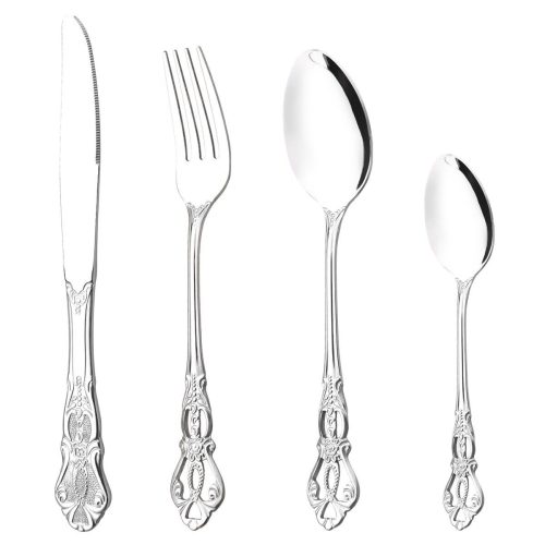 Cameo stainless steel carved cutlery