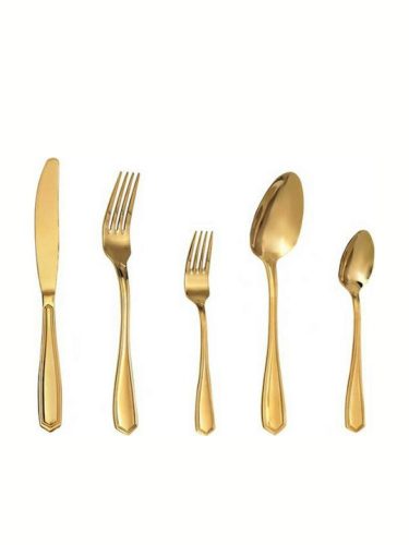Empire stainless steel 180 gold plated cutlery