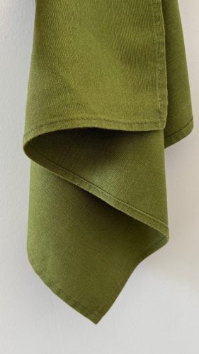 Essence-g, 100% cotton, olive green colour dinner napkin