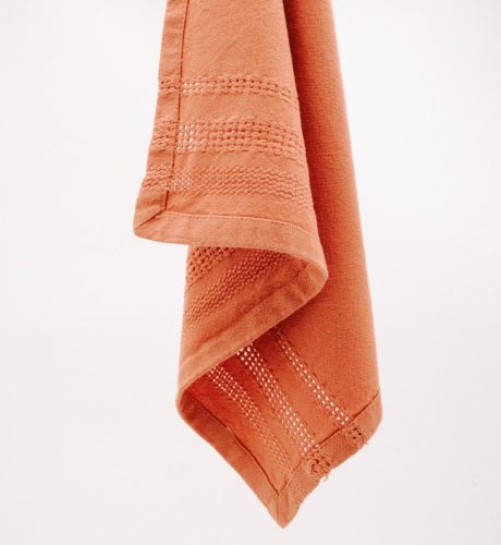 Heritage-c, 100%cotton, hemstitch, orange-copper colour dinner napkin