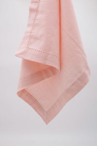 Innocence-p, 100% cotton, hemstitch, pale pink colour dinner napkin