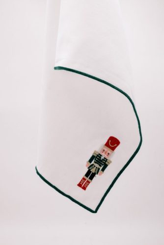 Nutcracker-g, 100% cotton, with green endings dinner napkin