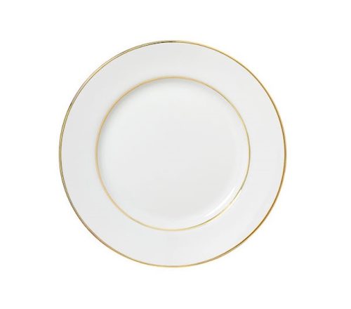 Riviera porcelain - double gold rim dinner plate