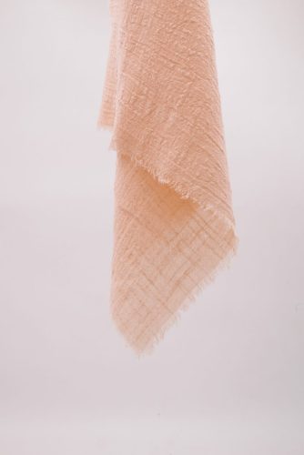 Sylvan-p, 100% linen gauze, apricot pale pink colour dinner napkin