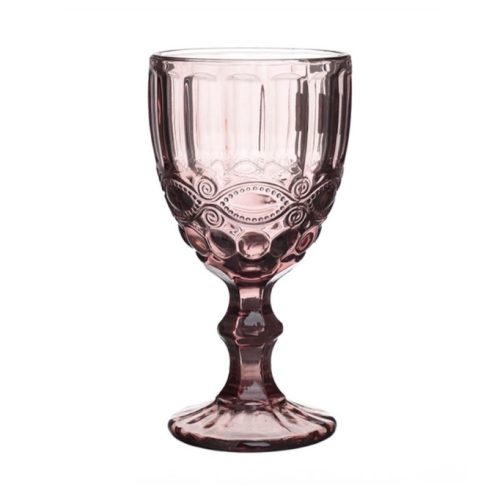 Tivoli purple-pink water glass goblet