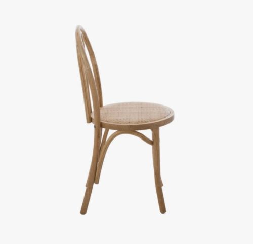 Vienna wooden chair, antique natural colour, rattan seat