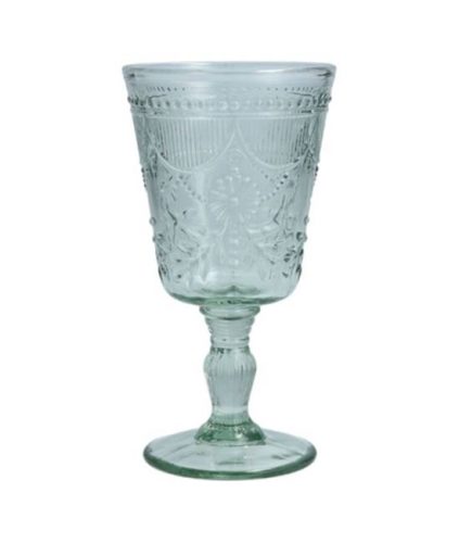 Debutante-s, sage glass goblet