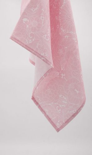 Rosewood pink floral dinner napkin